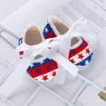 thumbnail image 4 of Kaprioy My First 4th of July Baby Girl Outfit Baby Girls Independence Day Suit Short Sleeve Letter Prints Romper and Skirt with Headband Shoes Outfits Infant Cute Set, 4 of 4