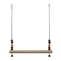 Natural Wooden Chicken Swing Toys, Chicken Wood Stand Toy, Chicken Coop Accessories, Chicken Swing Perch Toy for Chicken Hens Parakeet Bird Trainning