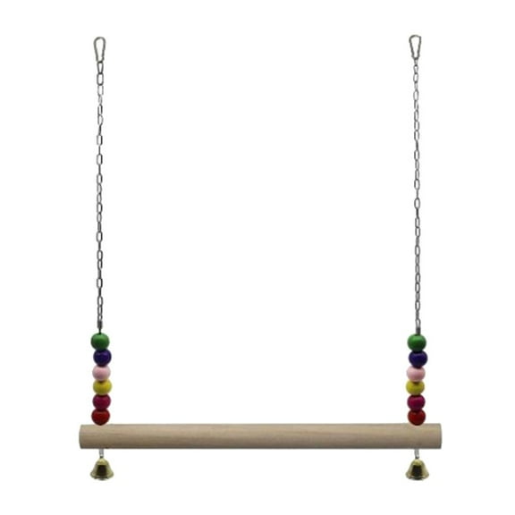 Natural Wooden Chicken Swing Toys, Chicken Wood Stand Toy, Chicken Coop Accessories, Chicken Swing Perch Toy for Chicken Hens Parakeet Bird Trainning