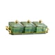 thumbnail image 4 of Caja de dulces y galletas secas compartidas multifuncionales con soporte para galletas y nueces Verde, 4 of 9