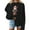 #04Black, variant on Christmas Sweatshirt for Women Crewneck Christmas Printed Long Sleeve Shirts Xmas Holiday Party Blouses Casual Pullover Sweater Tops