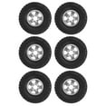thumbnail image 4 of RC Car Tires, Replacement RC Car Tires And Wheels Stable Driving Abrasion Resistance  For WPL B14 B24 B16 B36 Silver, 4 of 8