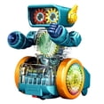 thumbnail image 2 of Fiudx Ofertas Flash Del Día Solo En Línea Robot De Engranaje Mecánico Transparente Eléctrico De Mano, Juguetes Robot Para Niños, Linterna Musical Luminosa Colorida Para Navidad, Día De Halloween, Niñ, 2 of 6