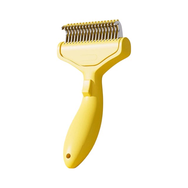 Undercoat Rake for Dogs & Cats, Deshedding Brush for Long haired Pets,Dog Brush for Shedding with Release Button,Best Cat Undercoat Brush&Deshedding Tool for Grooming