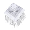 thumbnail image 4 of Pañuelo con diamantes de imitación, pañuelo con flecos para discoteca, bandana para el pelo de Cachemira, pañuelo, pulsera para fiesta, envoltura para Blanco Salvador Pañuelo bufanda, 4 of 9
