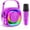 Purple, variant on homicozy Mini Karaoke Machine for Kids, Portable Bluetooth Speaker with Wireless Microphone, Christmas Gift for Girls Ages 3 4 5 6 7 8 9 10 11 12+, Family Party Toy (Pink-1Mic)