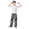 thumbnail image 3 of Boy's Pajama Pants Boys' Long Sleep Pants Children's Pajama Pants Loose Fitting Pajama Pants are Convenient to Put on and Take off S Halloween Pumpkin Skull, 3 of 9