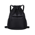 thumbnail image 2 of Dmlowu Waterproof Gym Bag for Men Women, Lightweight Foldable Drawstring Backpack with Multi Compartments, Large Capacity Sports Bag for Football Tennis Swimming, 2 of 6