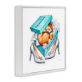 thumbnail image 3 of Stupell Industries Eclectic Blue Shoebox with Cat White Framed Giclee Art, 24 x 24, by Amanda Greenwood, 3 of 8