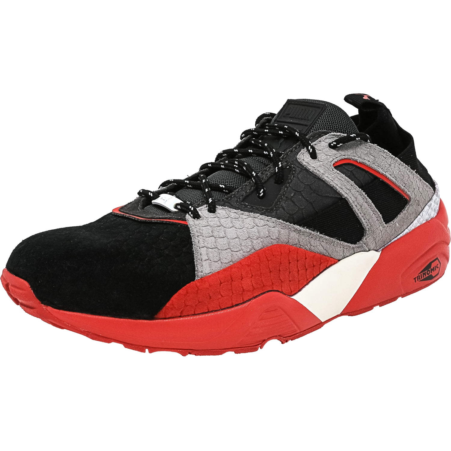 Puma Men's Bog Sock Rioja Black / Asphalt Barbados Cherry Ankle-High Suede Fashion Sneaker - 10M Puma Men's Bog Sock Rioja Black / Asphalt Barbados Cherry Ankle-High Suede Fashion Sneaker - 10M