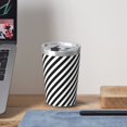 thumbnail image 6 of PAYOHTO Black White Diagonal Stripes Insulated Stainless Steel Tumbler 12 oz Thermos Come with Straw Kids Leak-Proof Travel Mug Cup, 6 of 7