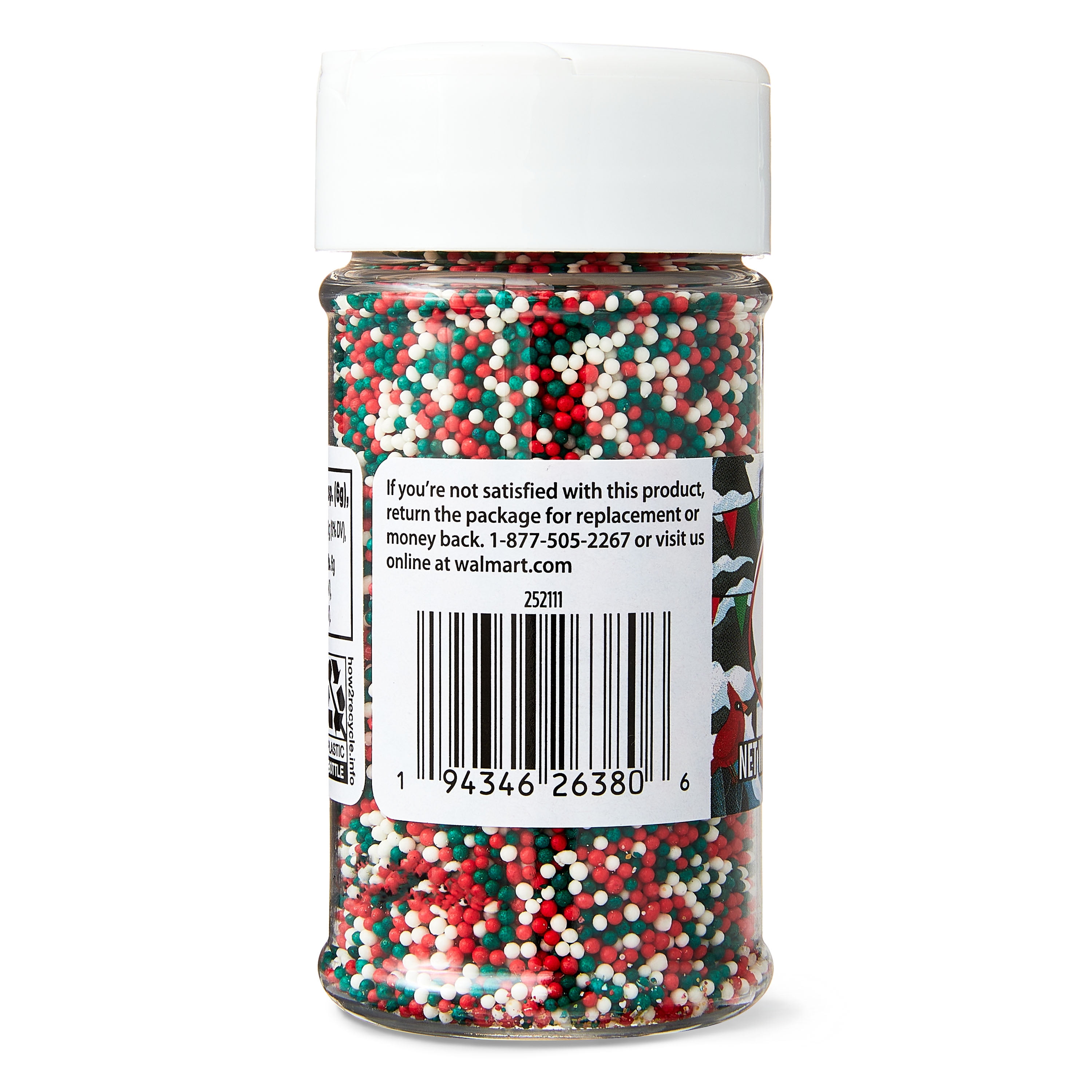 Great Value Holiday Nonpareils, 3.15 oz