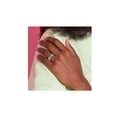 thumbnail image 4 of 4/5 Carat (Ctw) London Blue Topaz and White Topaz Ring in Sterling Silver, 4 of 4