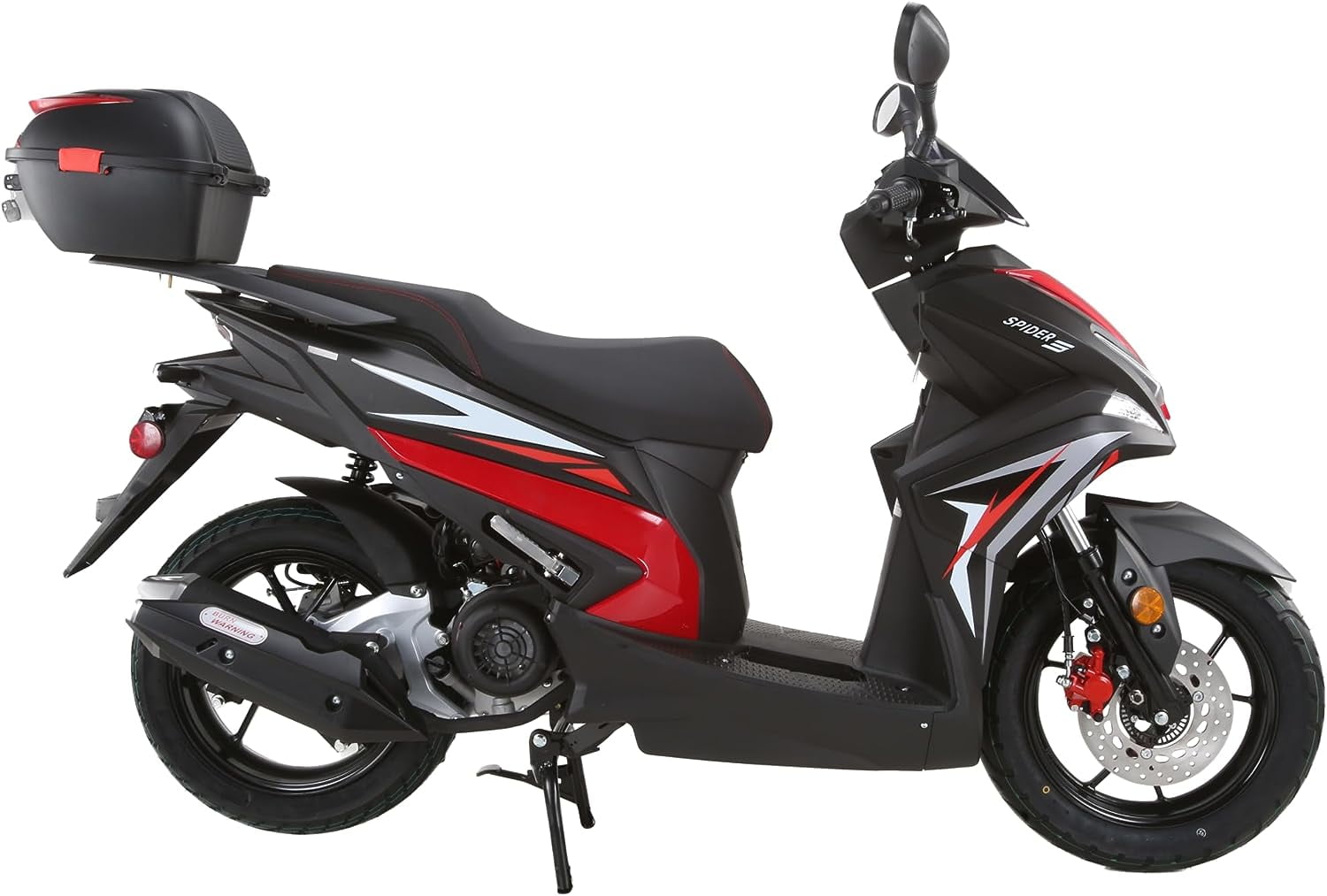 Vitacci New Spider 200 EFI Gas 200 cc Moped/Scooter for Adults - Black