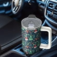 thumbnail image 5 of Santa Christmas 30oz Tumbler with Handle and Straw Lid, Stainless Steel Coffee Cup, Winter Holiday Leak Proof Insulated Mug Gifts for Adults, 5 of 5