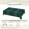 thumbnail image 6 of Rectangle Table Cloth, Clan MacLeod of Harris Blue Green Tartan Plaid Resistant Washable Tablecloth Decorative Table Cover for Dining, Indoor and Outdoor, 6 of 6