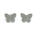 thumbnail image 3 of ADIRFINE 925 Sterling Silver Butterfly Cubic Zirconia Stud Earrings, 3 of 3