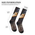thumbnail image 2 of Lsque Graffiti Cool Duck Pattern Sport Compression Socks for Men & Women 15-20 mmHg Knee High Nurse Pregnant Running Medical and Travel Athletic, 2 of 6