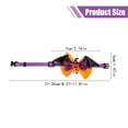 thumbnail image 3 of Halloween Cat Collar Breakaway with Cute Bow Tie and Bell, Adjustable Polyester Collar for Kittens Cats, Orange, Size S, 3 of 4