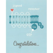 G-Coupled Protein Science Engagement Card (4.25" X 5.5") by Nerdy Words