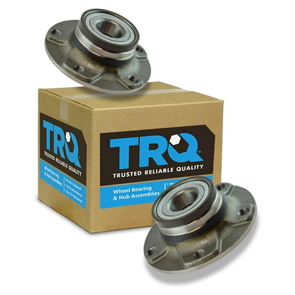 TRQ Rear Driver & Passenger Pair Wheel Bearing & Hub Assembly for Dodge Dart BHA53810