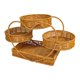 thumbnail image 3 of Cesta organizadora de frutas tejida a mano, sencilla y rústica para exhibir galletas y aperitivos. 48 cm x 20 cm x 27 cm, 3 of 9