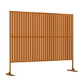 thumbnail image 2 of POSHIONS Louvered Decorative Screen Brown 76"H x 47.2"L x 15.14"W, 2 of 6