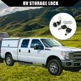 thumbnail image 2 of Unique Bargains 3 Set 7/8 Inch RV Campervan Lock Set with 6 Keys RV Storage Door Locks for File Cabinet Toolbox Black, 2 of 7