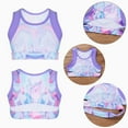 thumbnail image 5 of inhzoy Kids Girl Racerback Tops Tie Dye Crop Tank Tops Dance T Shirts, 5 of 7