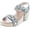 Bgecroc*10c, variant on Womens GISELLE-10 Stylish Comfortable Open Toe Low Wedge Adjustable Buckle Design