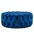 thumbnail image 6 of Amour Tufted Button Large Round Performance Velvet Ottoman-EEI-5469, 6 of 7