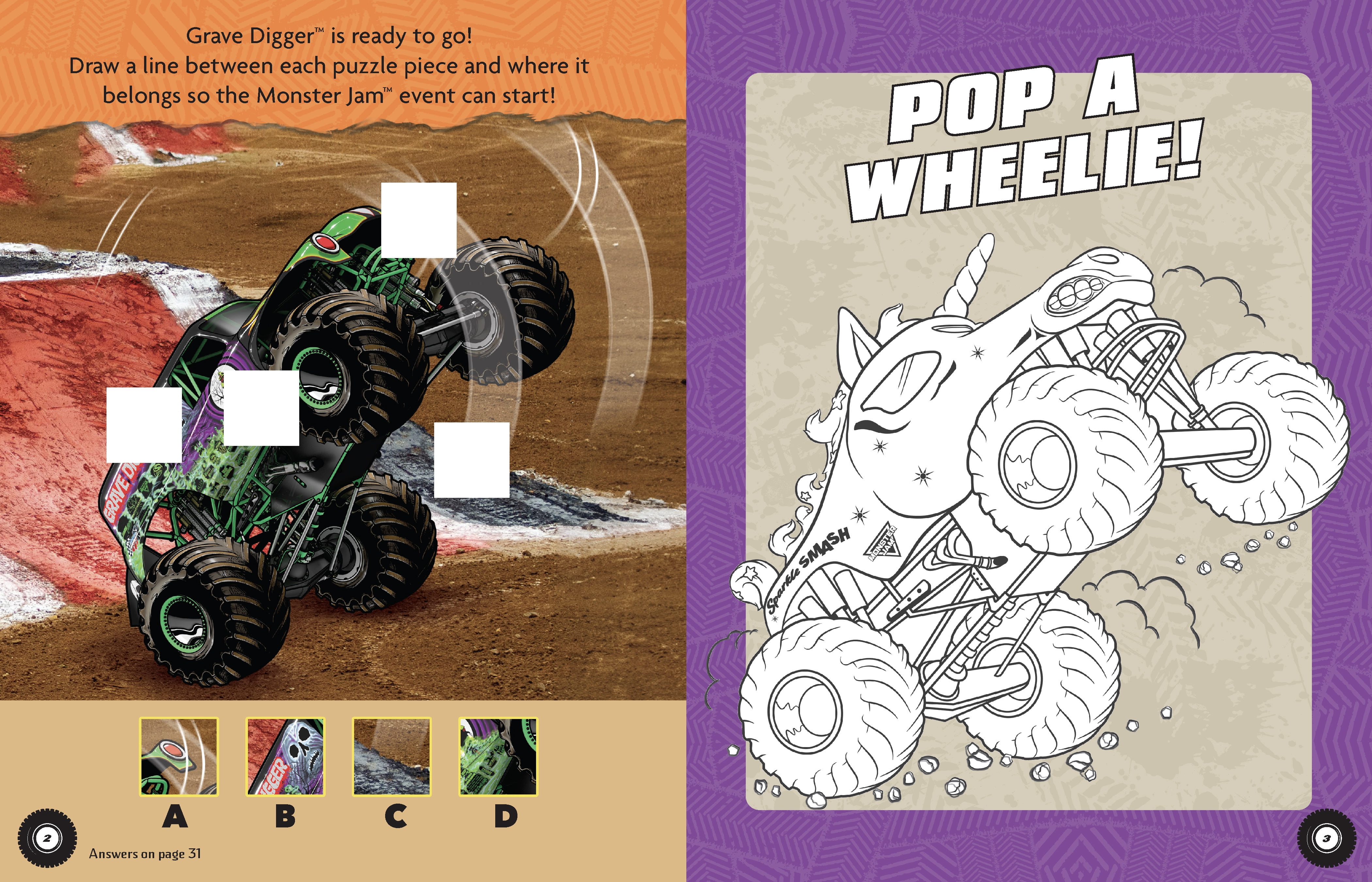 Monster Jam Magnetic Play Set (Hardcover)