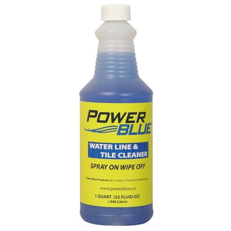 Waterline & Tile Cleaner, It removes the toughest sunbaked, oily black scum lines and water marks By Power