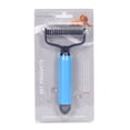 thumbnail image 2 of Pet Hair Removal Tool Pet Safe Dematting Comb For Dogs And Cats Double Sided Undercoat Rake And Deshedding Brush For Matted Hair And Shedding Control，Blue, 2 of 7