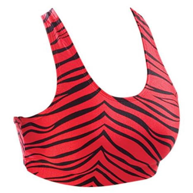 youth red sports bra