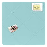 Turquoise Blue Fabric Memory/Memo Photo Bulletin Board by Sweet Jojo Designs