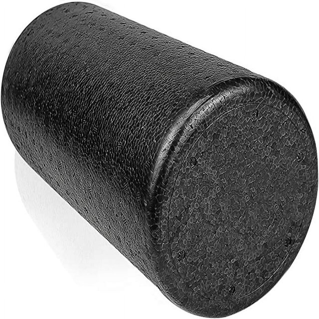 Dsseng 12‘ x 6‘ High Weight Capacity Black EPP High Density Foam Roller for Hand/Leg/Back Training