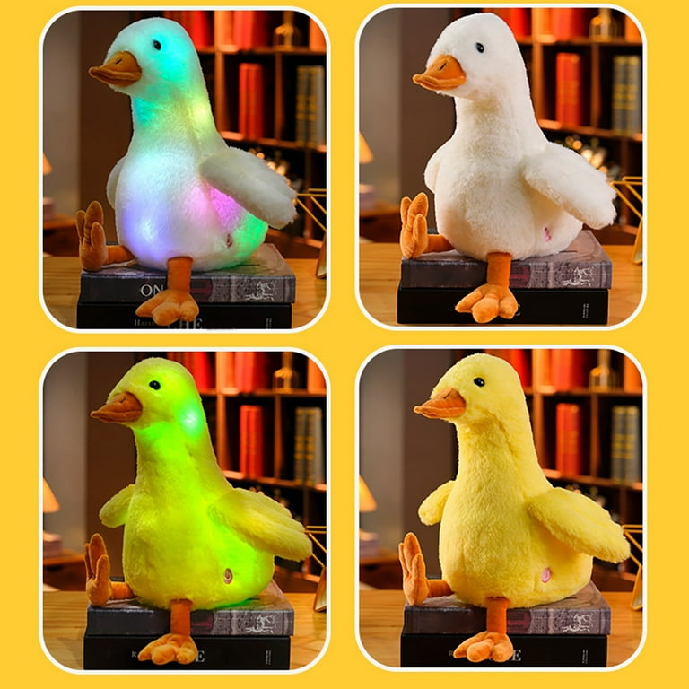 LED Inductive Duck Animals Plush Toy Best Birthday Gifts for Toddlers and Children Yellow Walmart