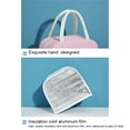 thumbnail image 3 of kurtrusly Compact For Home And Office With Large Capacity Large Capacity Design Polyester Lunch Bags For Women light pink 1 1Set, 3 of 6