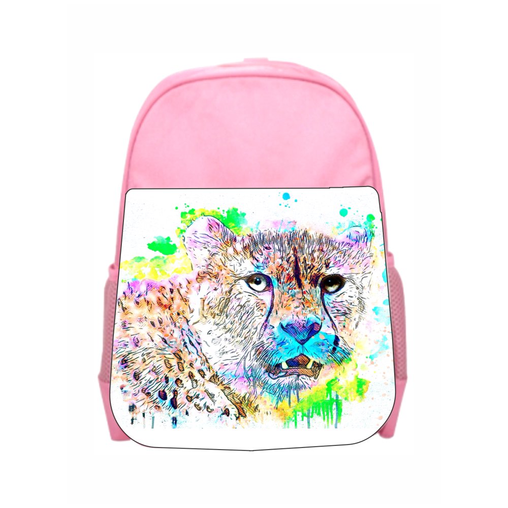 Accessory Avenue Childrens Backpacks Animal Cheetah Art Girls Kids