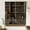 Style-11, variant on Bookshelf Blackout Curtains, Retro Wood Antique Bookshelf Book Lover Library Learning Education Bookcase Print Rod Pocket Window Treatments Drapes for Bedroom Living Room84x84in