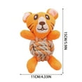thumbnail image 3 of Hearth & Gear Dog Teething Rope Toy Sounding Dog Toy Cute Animal Shaped Pet Toy Knitted Dog Toy Suitable For Small And Medium Dogs Puppy Heartbeat Animal It Dog for Large Dogs Dog in Bulk for Medium, 3 of 6