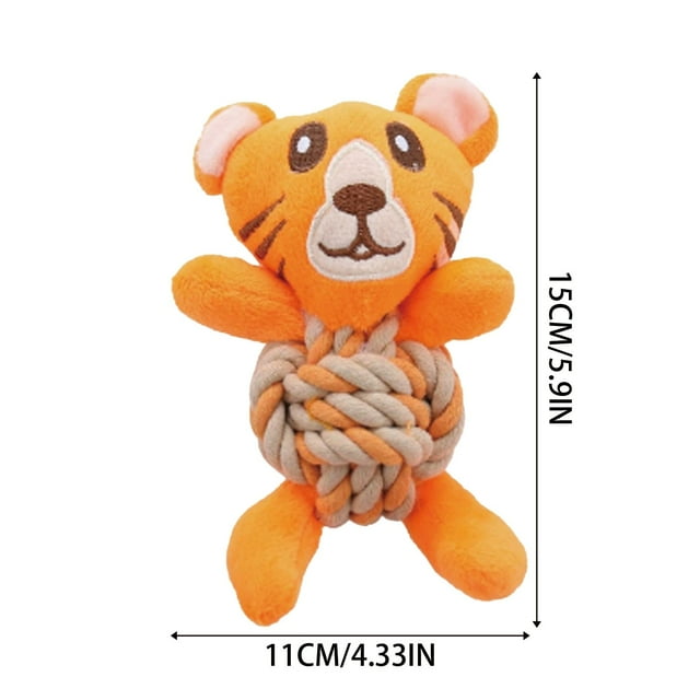 Ltdhehe Dog Teething Rope Toy Sounding Dog Toy Cute Animal Shaped Pet Toy Knitted Dog Toy Suitable For Small And Medium Dogs