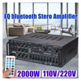 thumbnail image 4 of 326BT Home Bluetooth Amplifiers Home Car Audio Stereo Subwoofer Amplifier Power Audio Amplifier Audio USB SD With Remote ,Bluetooth 5.0, 4 of 7