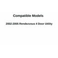 thumbnail image 3 of Passenger Right Side Front Door Window Door Glass Compatible with Buick Rendezvous 2002-2005 Models, 3 of 4