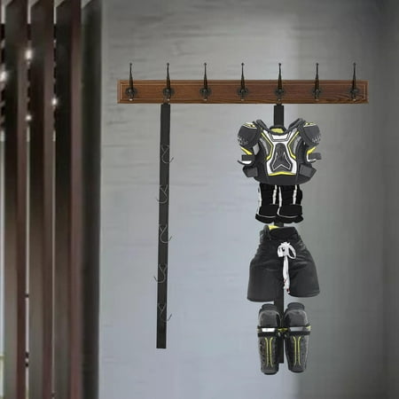BAOSITY Hockey Equipment Drying Rack, Ice Hockey Equipment Organizer, Hanging Strap Hockey Gear Drying Rack for Dorm Football Skating