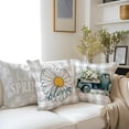 thumbnail image 4 of Throw Pillow Covers 18x18 inch Set of 4,Spring Summer Daisy Flower Couch Pillow Covers,Modern Decorative Pillow Covers for Home Square Pillowcases Grey, 4 of 6