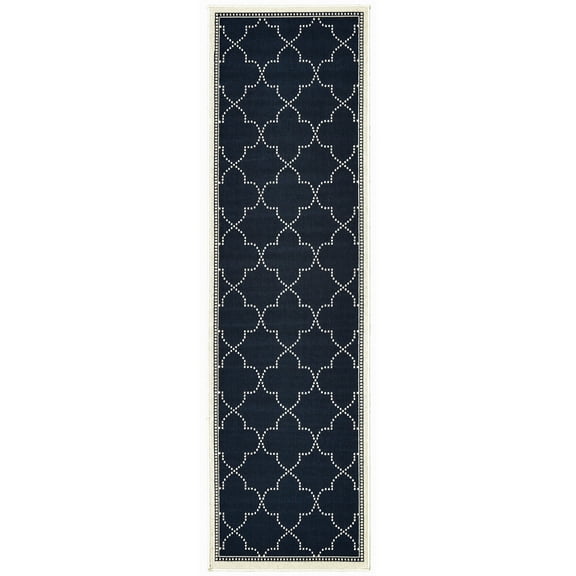 Avalon Home Mackinaw Scallop Lattice Indoor/Outdoor Area Rug