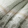 thumbnail image 5 of Madison Park King Cotton 9-Piece Comforter Set with Lace Taping Pintucked Printed Bed in a Bag Bedding Set with Decorative Pillows and Euro Shams, Sage Green, 5 of 6
