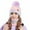 Yellow, variant on ievspot 1 Set Women Winter Hat And Scarf Set Plush Ball Decor Contrast Color Thick Plush Line Outdoor Ski Skating Cycling Neck Cover Cap Set